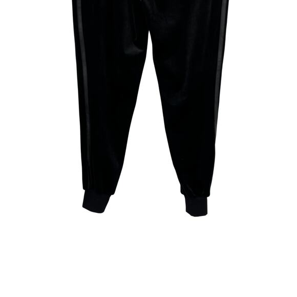 Blanc Noir Interpol Velvet Jogger Pants Velour‎ Faux Leather Black Size Small - Picture 9 of 11